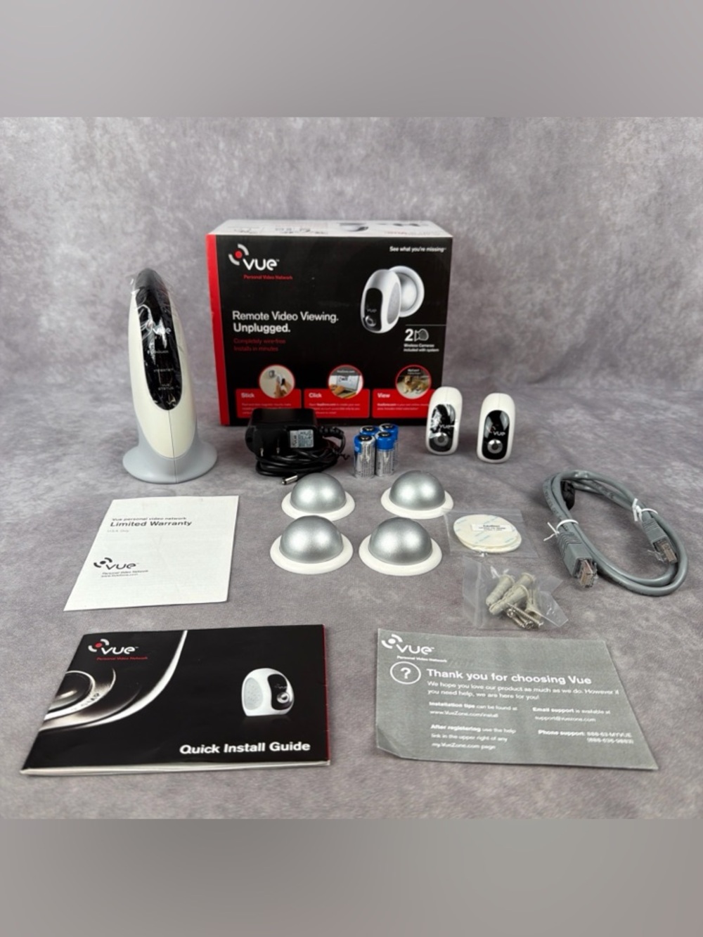VueZone VU100A Wireless 2 Camera ~ Legacy System ~ Parts Only Set